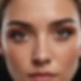 An array of eyebrow coloring products displayed artistically