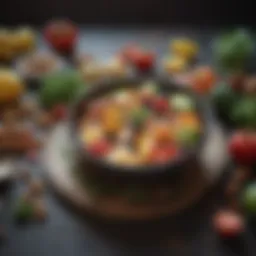 Visual representation of healthy food choices