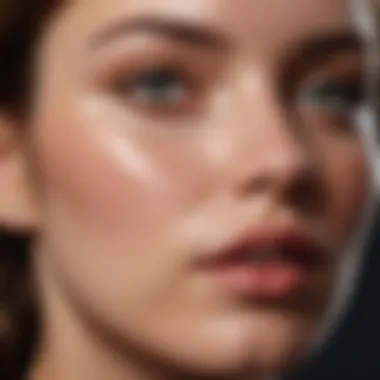 Aesthetic Enhancement Aesthetic enhancement concept through numbing cream for nose piercing