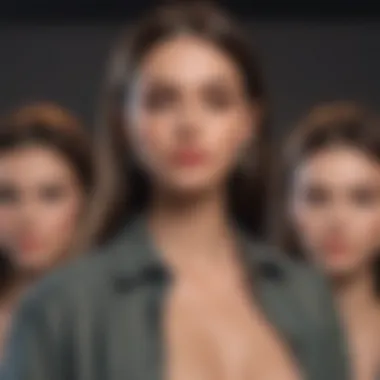 Social Media Influence on Fashion Choices A collage of social media posts showcasing budget-friendly fashion