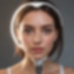 Close-up of a light therapy device showcasing its features