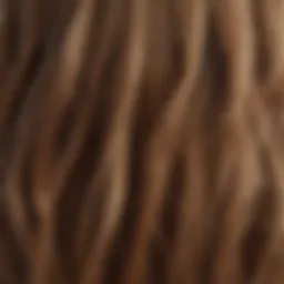 Illustration of damaged hair strands with visible split ends