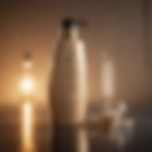 Luxurious conditioner bottle with elegant design