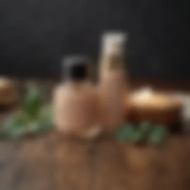 Powerful Ingredients for Youthful Skin Ingredients that combat aging displayed on a wooden surface