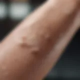 Close-up of soft, moisturized skin on arms to illustrate effective lotion use.