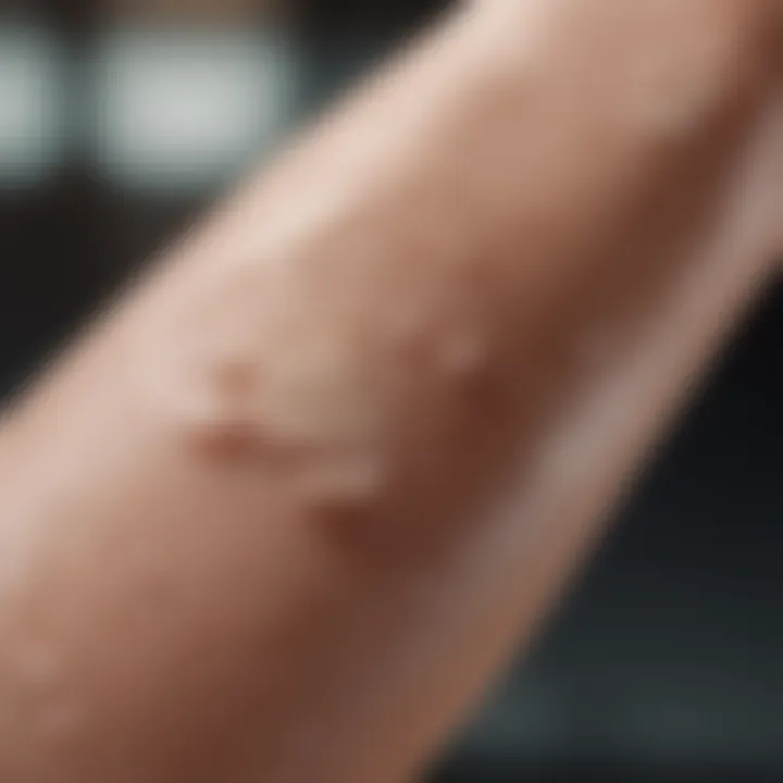 Close-up of soft, moisturized skin on arms to illustrate effective lotion use.