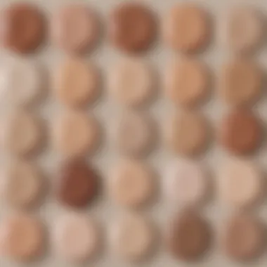 Palette of OPI neutral dip colors for different skin tones