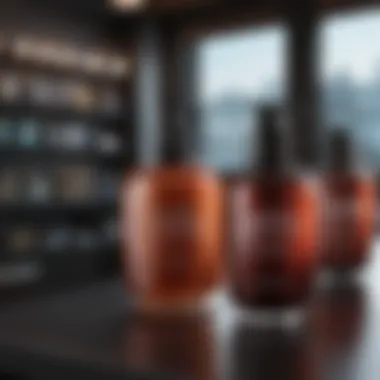Salon Products for Hair Coloring A stylish salon showcasing various hair color products