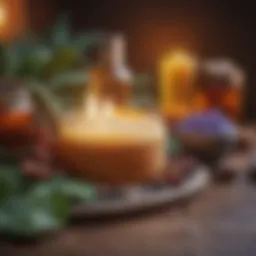 A vibrant array of natural ingredients used in skin care.