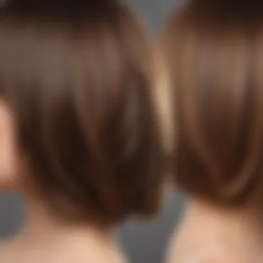 Hair Density Transformation with Biolage Before and after transformation showcasing hair density improvements
