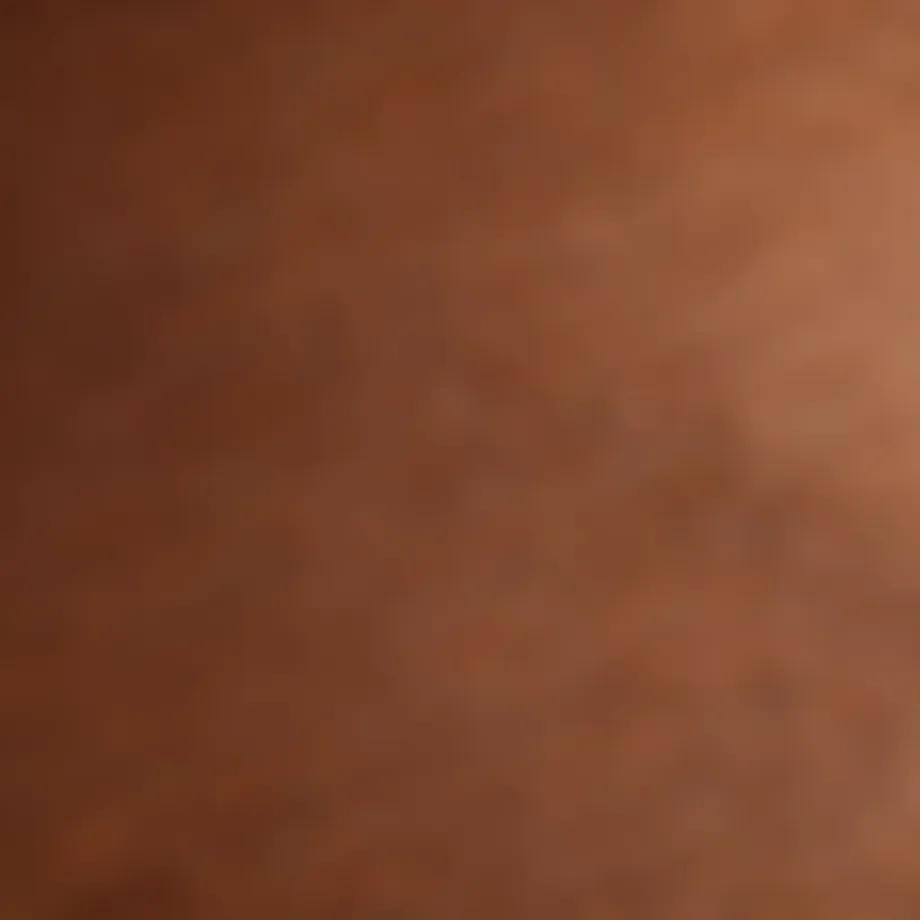 Subtle auburn brown hair dye swatch on a natural background