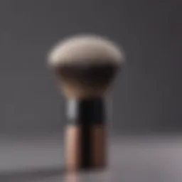 Close-up of a ceramic round brush with a sleek design