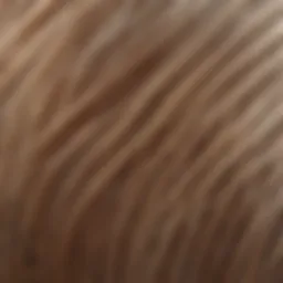 Illustration of fine hair texture under a microscope