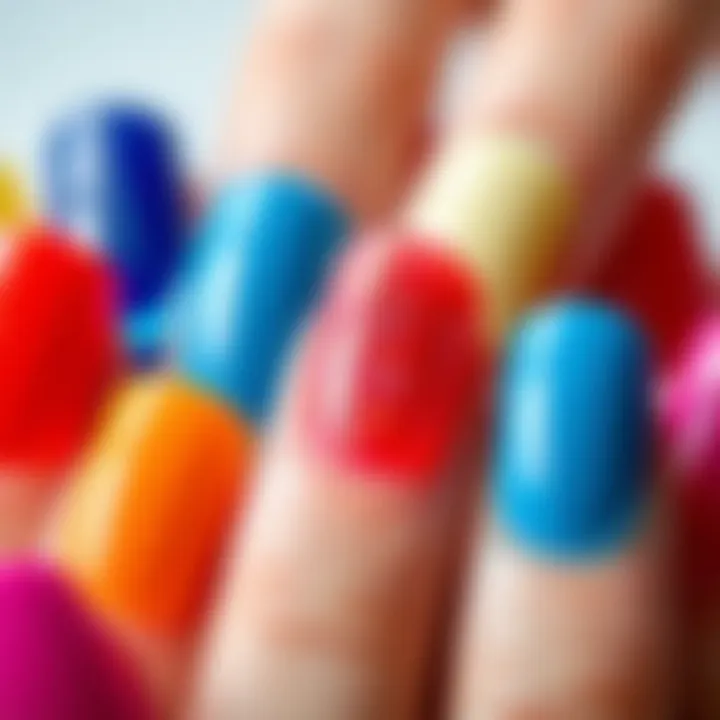 Vibrant Gel Nail Collection Vibrant Gel nails exhibiting a stunning array of colors