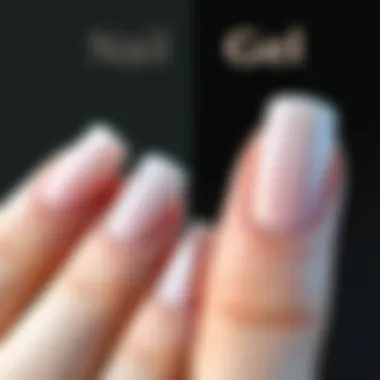 Shellac vs Gel Nail Comparison Side-by-side comparison of Shellac and Gel nails