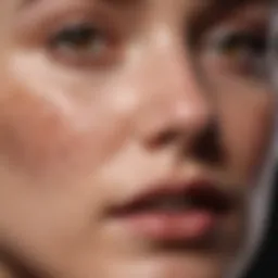 Close-up of skin with brown spots highlighting pigmentation issues