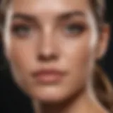 An array of foundation types for concealing acne scars