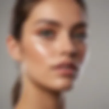 Flawless Foundation Application An application of foundation on a flawless complexion