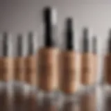 A showcase of popular drugstore foundation bottles