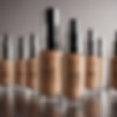 A showcase of popular drugstore foundation bottles