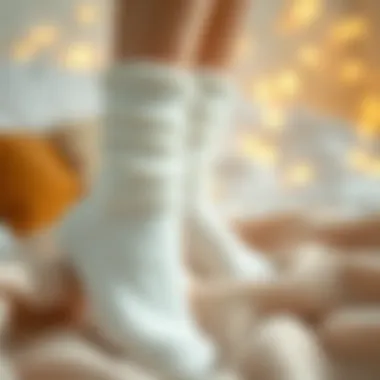 Soft fleece socks perfect for lounging