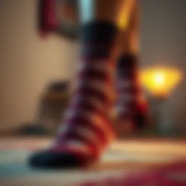 Stylish patterned socks for a trendy look