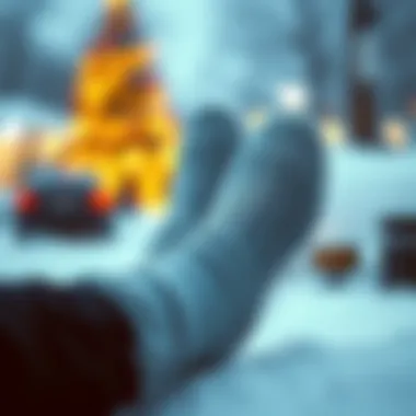 Thermal socks designed for cold weather