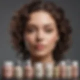 Selection of diverse curl creams showcasing various formulations