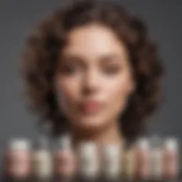 Selection of diverse curl creams showcasing various formulations