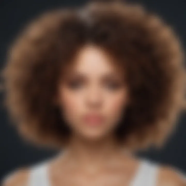 Curly hair evolution depicted through a captivating timeline