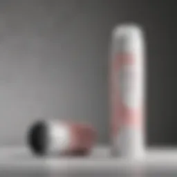 A close-up view of Degree aerosol deodorant showcasing its sleek design and label.