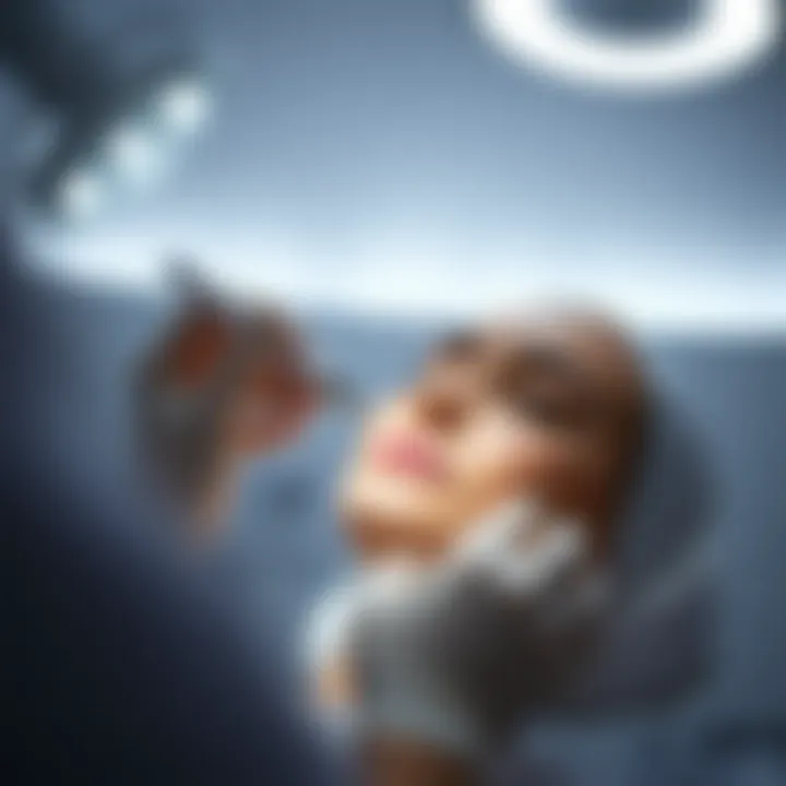 A professional applying the Dermavel Fibroblast Pen in a well-lit skincare clinic environment