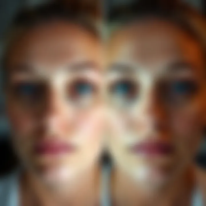 Before and after results demonstrating the effectiveness of the Dermavel Fibroblast Pen on skin rejuvenation