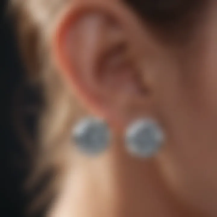 Diamond Stud Earrings Displaying Perfect Cut