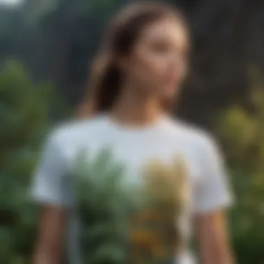 Dynamic graphic t-shirt design inspired by nature's symphony