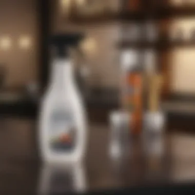 Commercial Stain Removers Commercial stain remover products displayed on a countertop