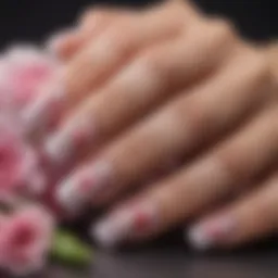 Elegant floral-inspired Glamnetic press-on nails