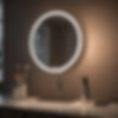 Elegant LED mirror light in a chic setting