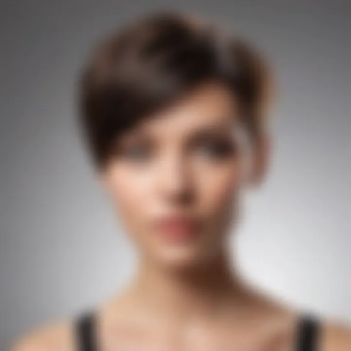 Elegant Side-Swept Pixie Cut