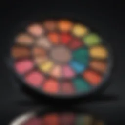 Vibrant summer makeup palette showcasing bold colors