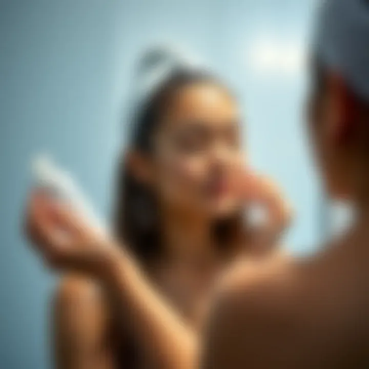 Applying conditioner before swimming