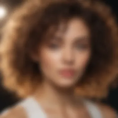 A model showcasing defined natural curls