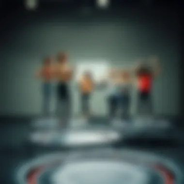 Diverse Users of Rebounders Diverse individuals engaging in rebounding exercises