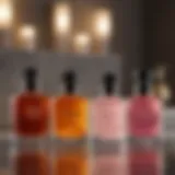 Aromatic selection of Bath and Body Works fragrance bottles