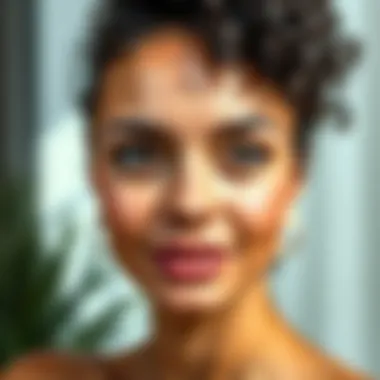 A diverse range of skin types and suitable moisturizers.