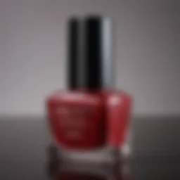 Elegant Shellac Nail Polish in Deep Ruby Hue