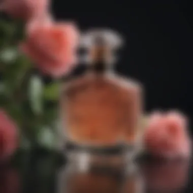 Elegant Perfume Bottle with Floral Design