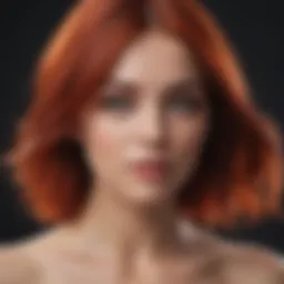 Vibrant hair color maintained with specialized shampoo