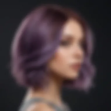 Trendy hair colors displayed on a model reflecting current trends
