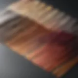 Vibrant hair color swatches showcasing various shades to cover grey